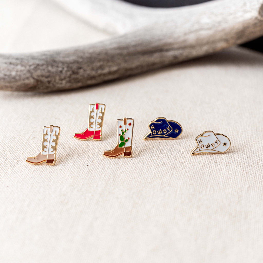 Our Texas Mismatched Enamel Earrings