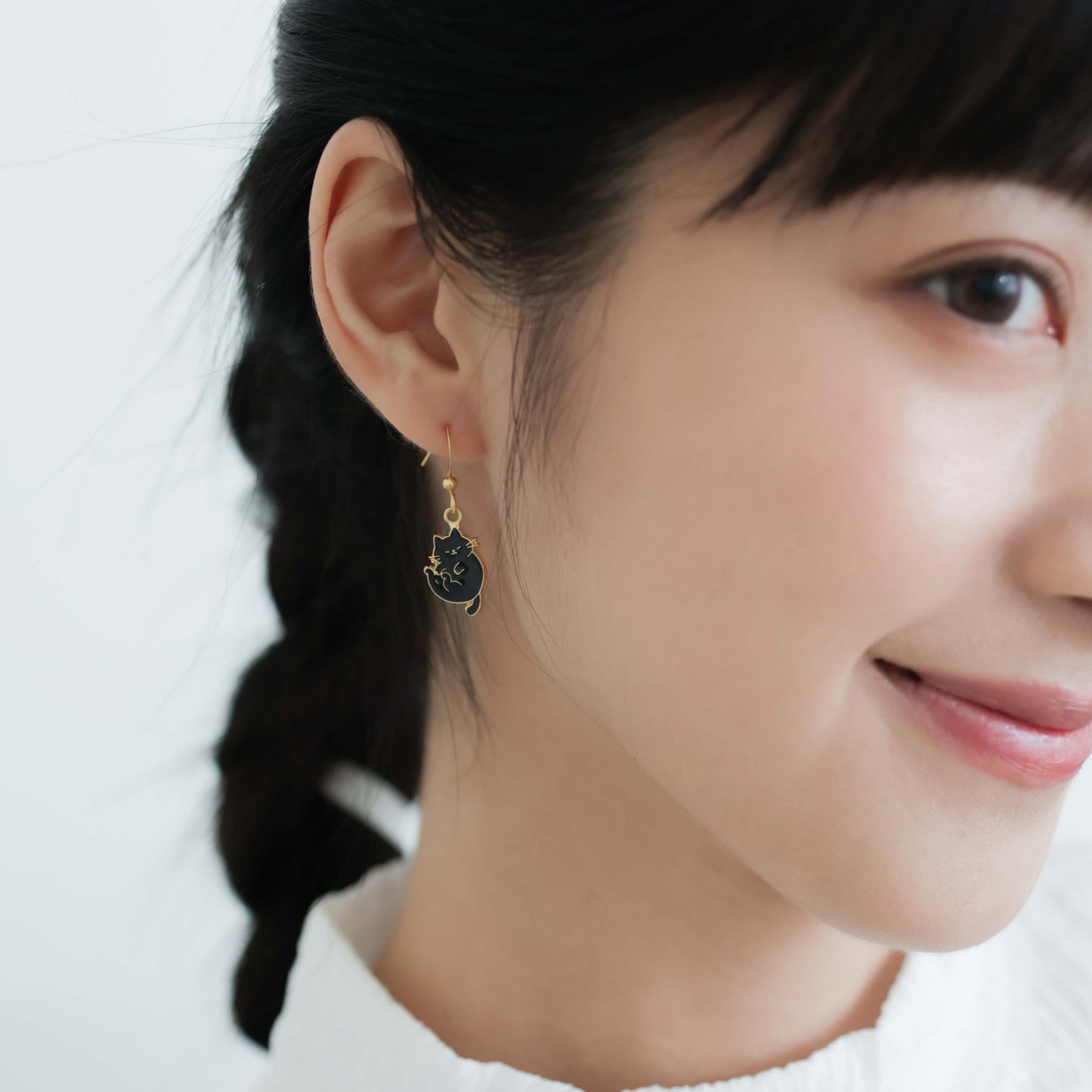 Catitude- Belly Up Enamel Earrings/ Bracelet/ Necklace