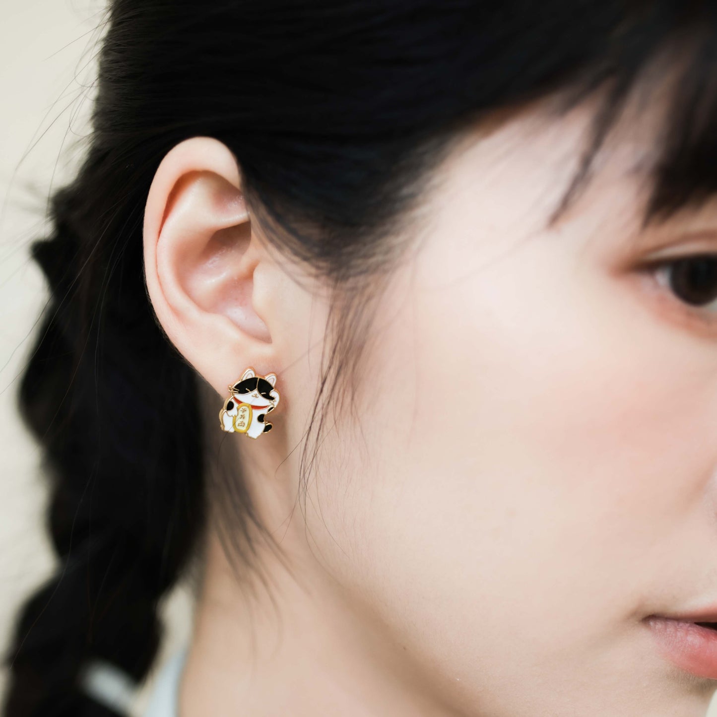 Manekineko Enamel Earrings/ Bracelet/ Necklace