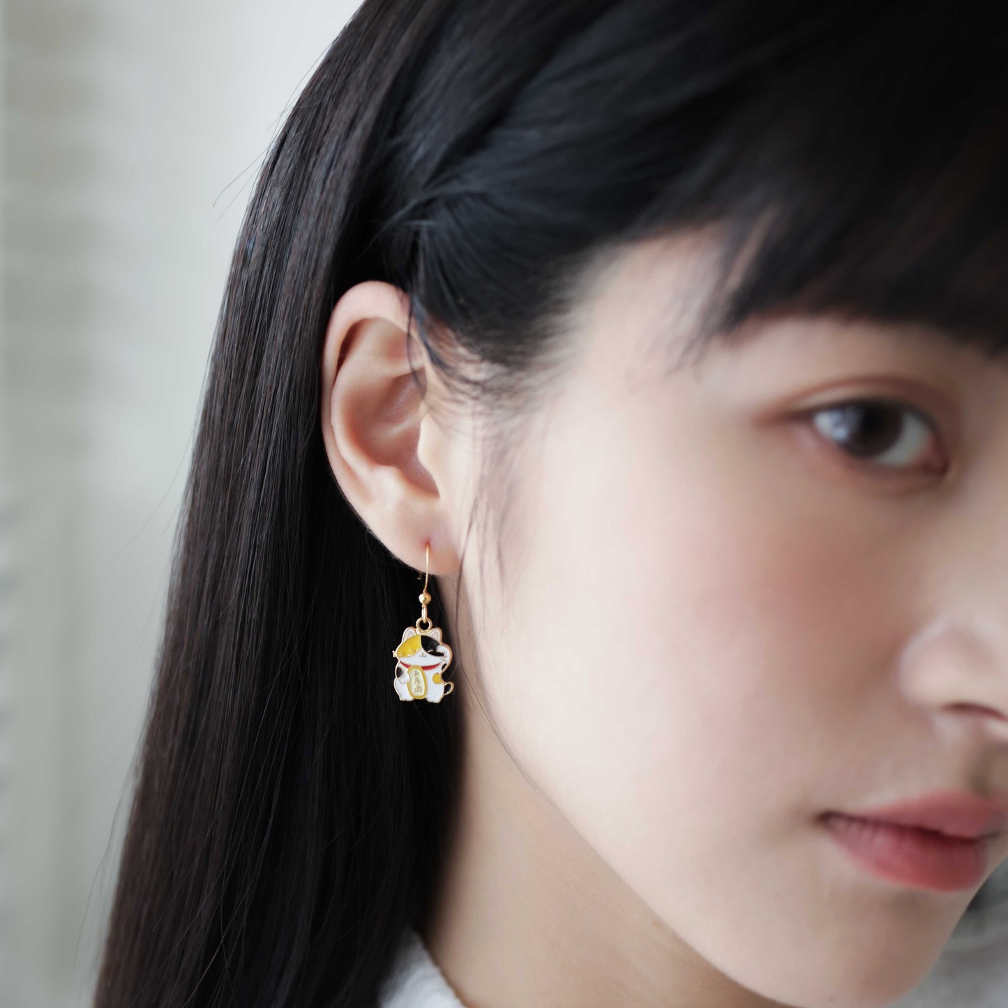 Manekineko Enamel Earrings/ Bracelet/ Necklace