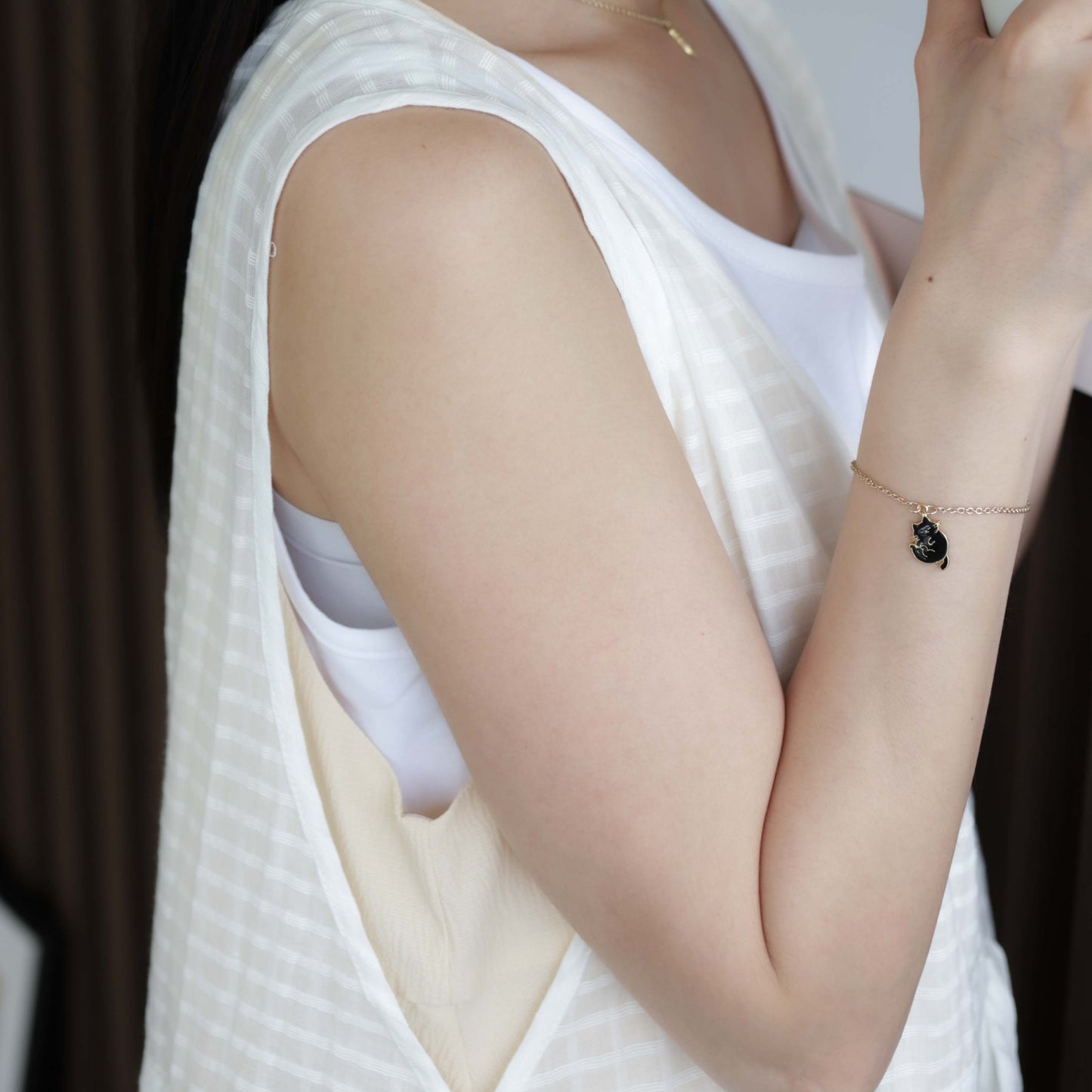 Catitude- Belly Up Enamel Earrings/ Bracelet/ Necklace