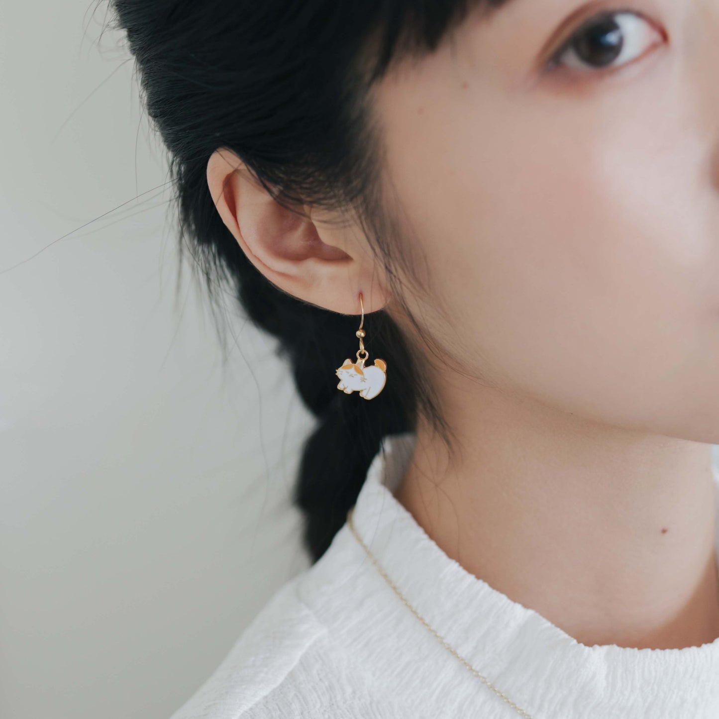 Catitude- Butt Up Enamel Earrings/ Bracelet/ Necklace