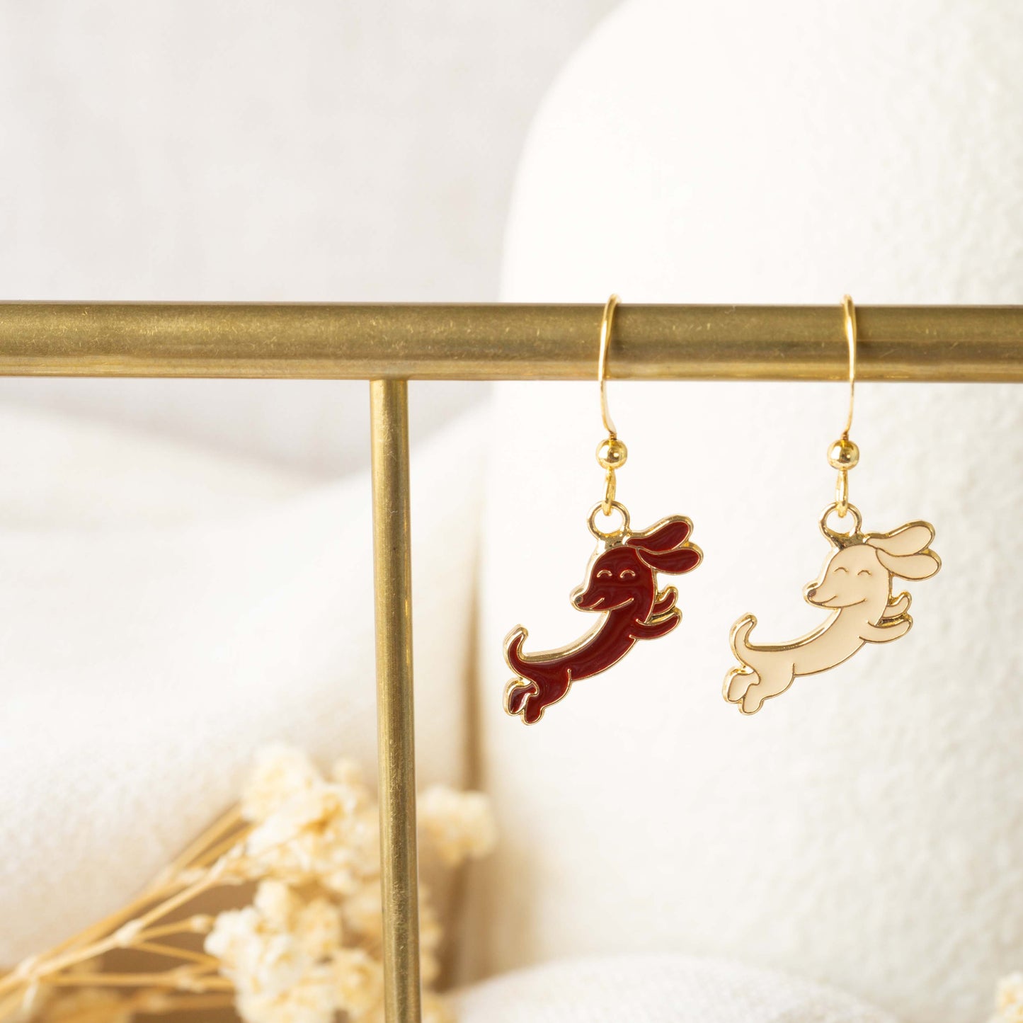 Li'l Sausage (Dachshund) Enamel Pin/ Earrings/ Bracelet/ Necklace