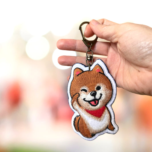 You're the Pom Pom! Handmade Embroidery Keychain