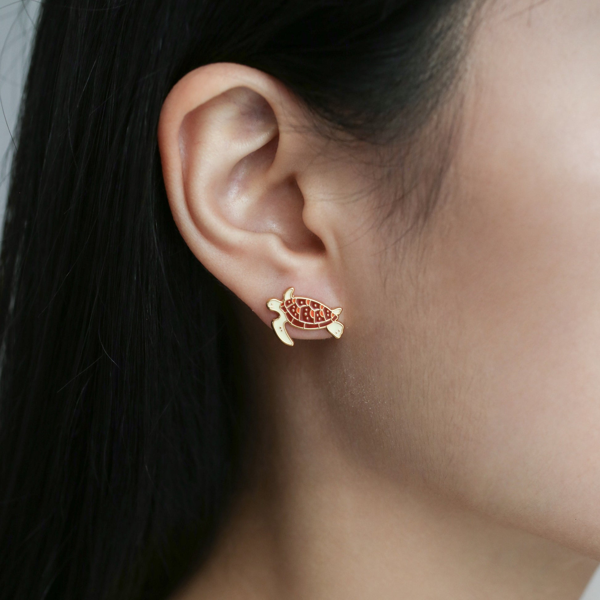 Sea Turtle Stud Earrings | Miss Modi
