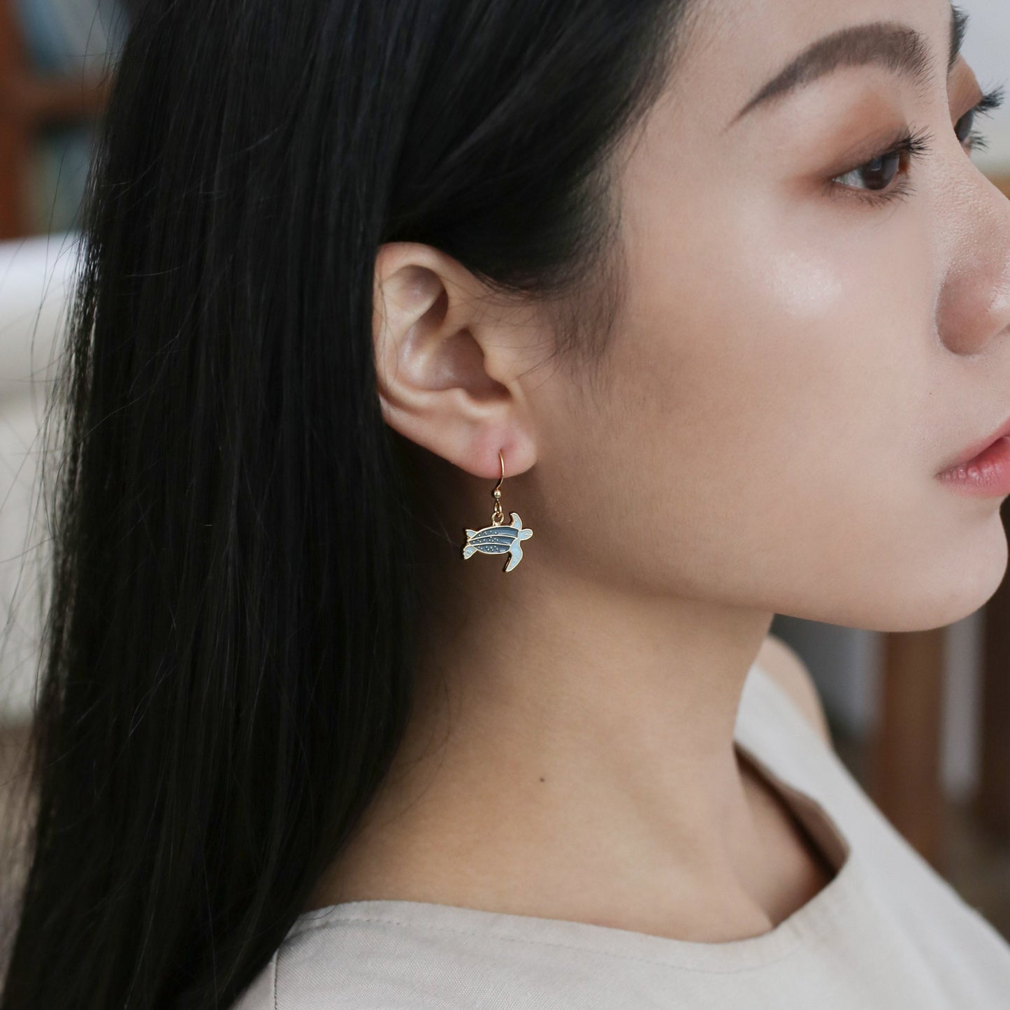 Sea Turtle Enamel Earrings/ Bracelet/ Necklace