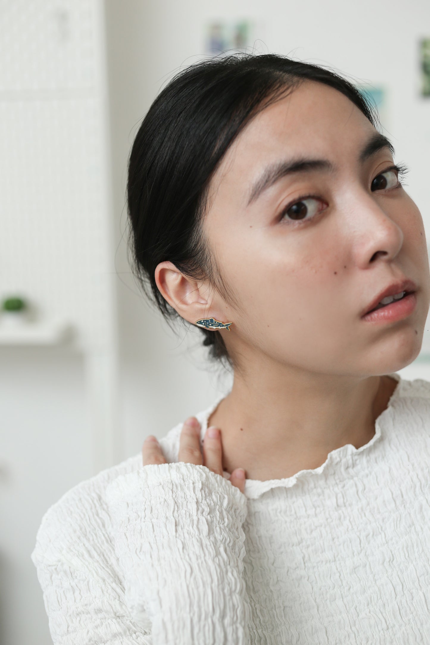 Whale Shark Enamel Earrings/ Bracelet/ Necklace