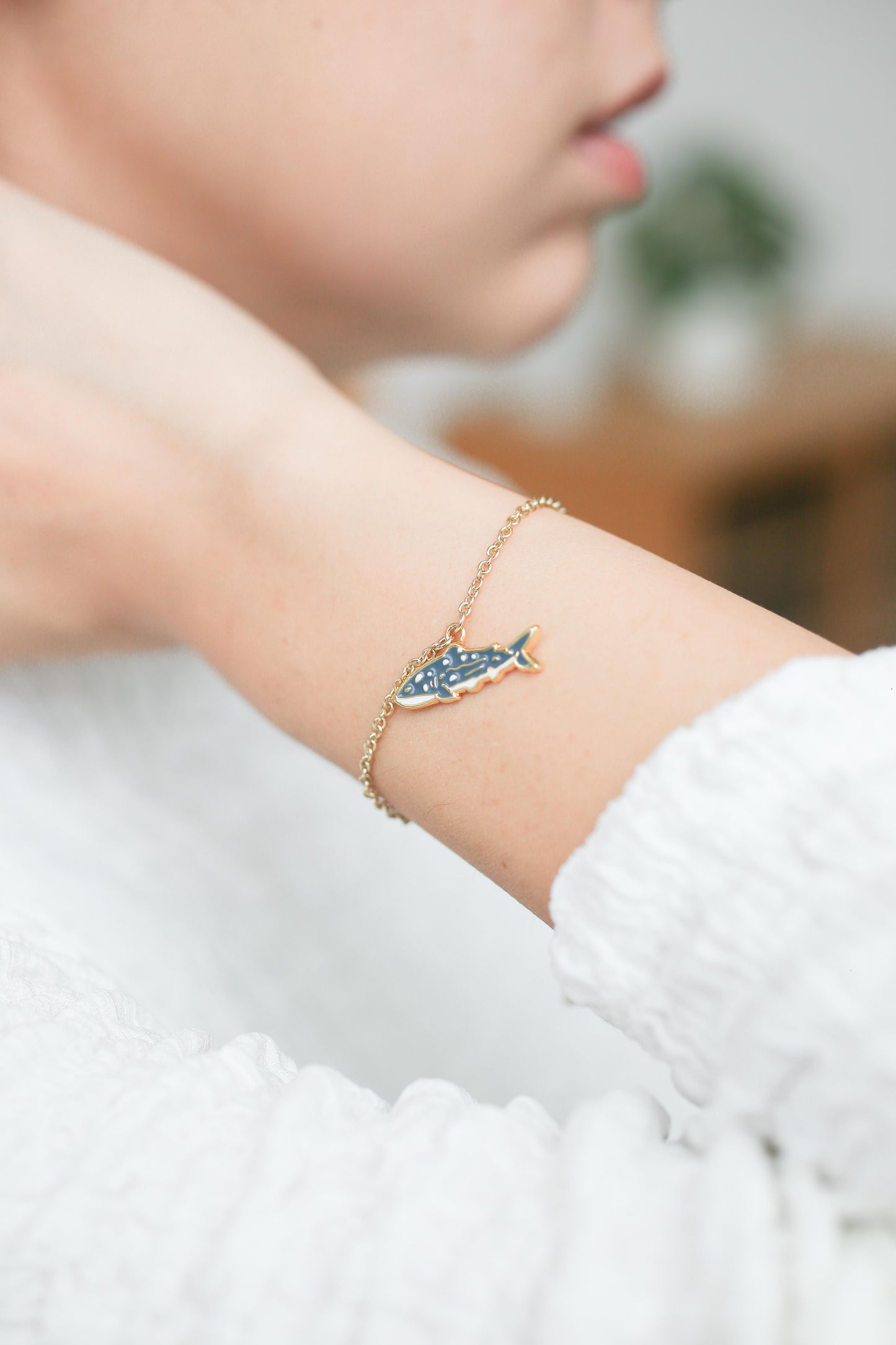 Whale Shark Enamel Earrings/ Bracelet/ Necklace
