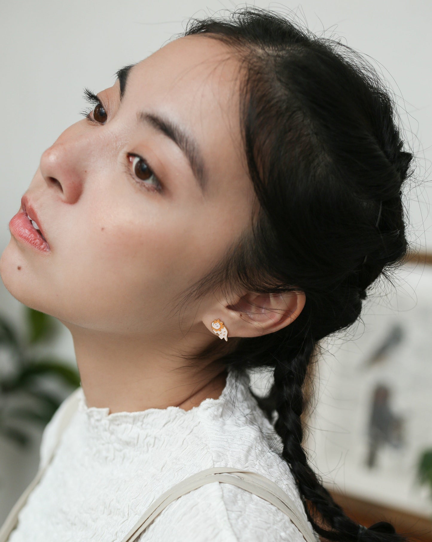 Dino II- Triceratops Enamel Earrings/ Bracelet/ Necklace