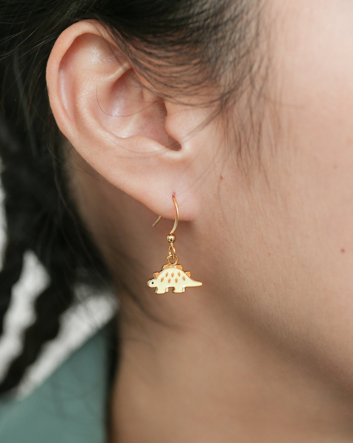 Dino II- Stegosaurus Enamel Earrings/ Bracelet/ Necklace