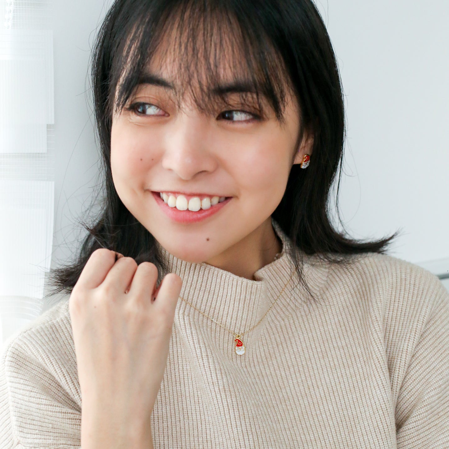 Santa, You Gnome Him Enamel Earrings/ Bracelet/ Necklace