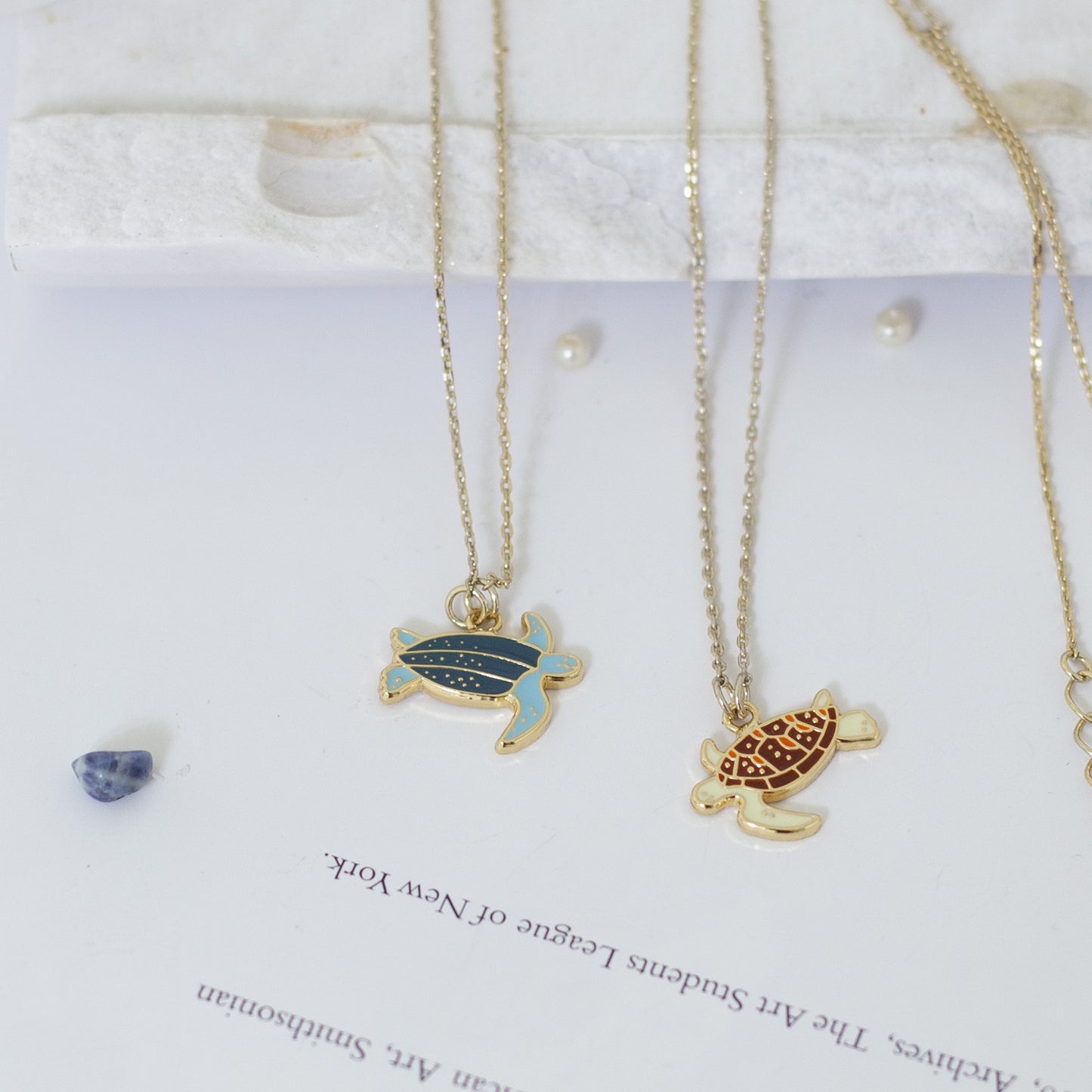 Sea Turtle Enamel Earrings/ Bracelet/ Necklace