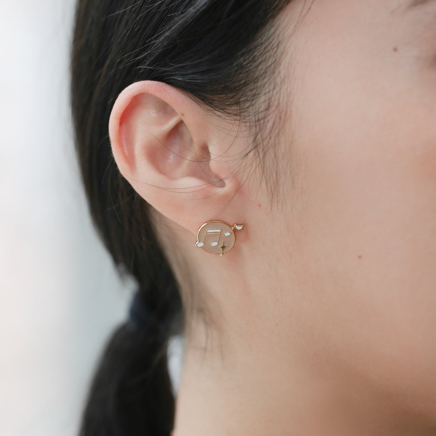 Shining Notes Enamel Earrings/ Bracelet/ Necklace