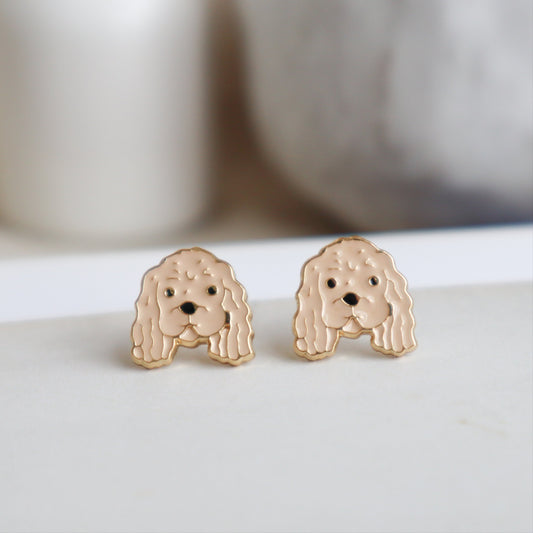 Cocker Spaniel Enamel Earrings/ Bracelet/ Necklace