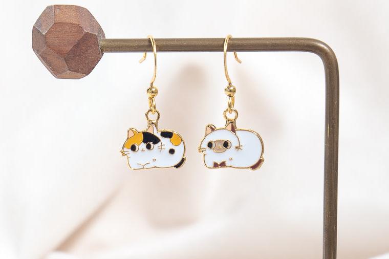 Catitude- Midnight Loaf Enamel Earrings/ Bracelet/ Necklace