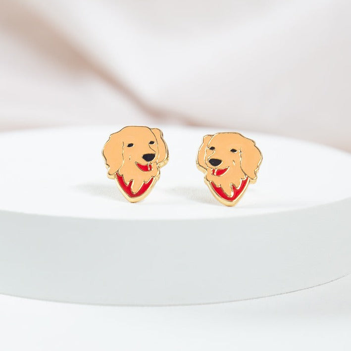 Golden Retriever Enamel Earrings/ Bracelet/ Necklace