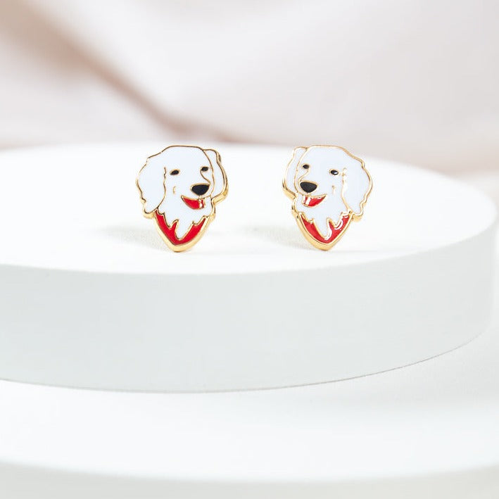 Golden Retriever Enamel Earrings/ Bracelet/ Necklace