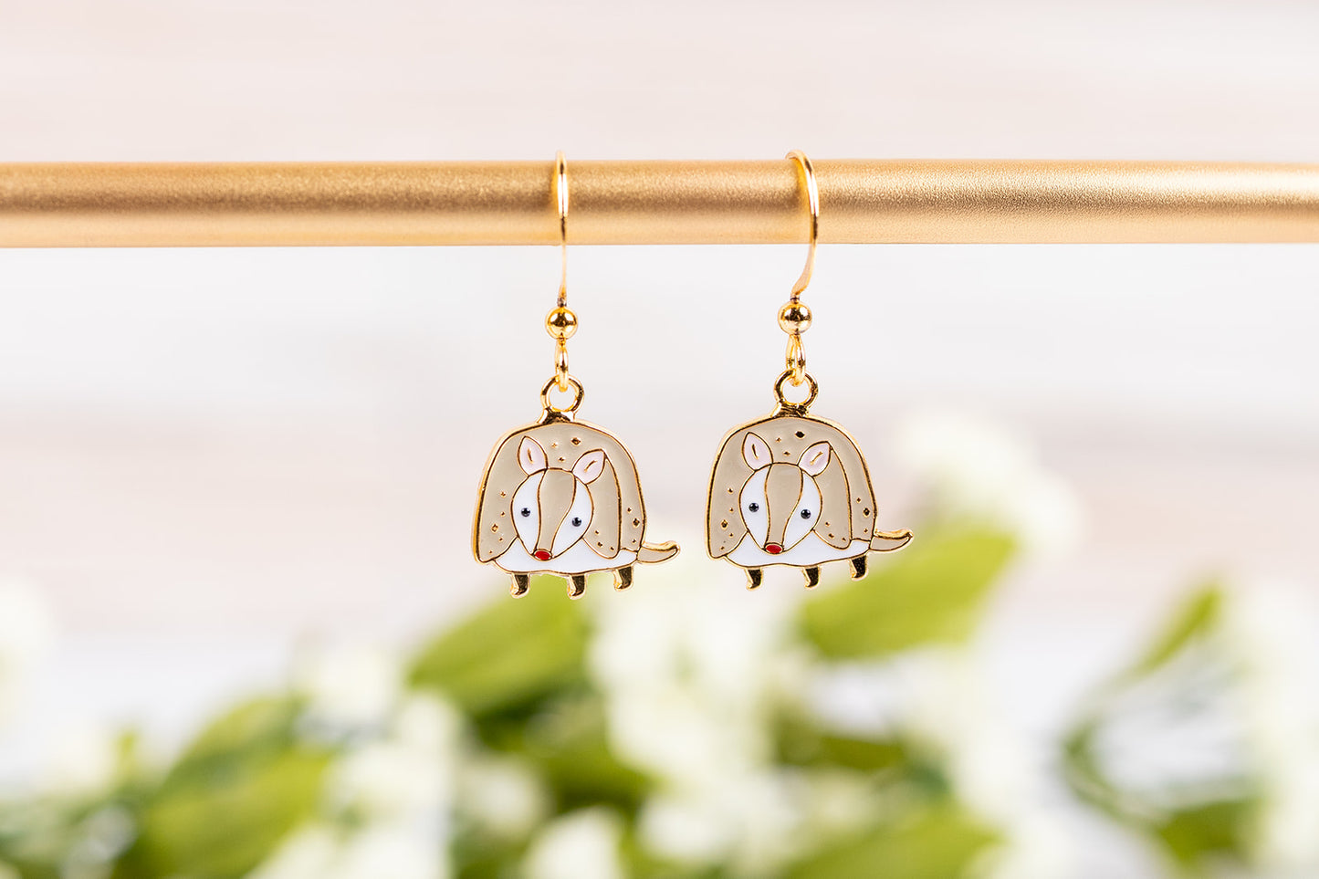 Howdy 'Dillo Enamel Earrings/ Bracelet/ Necklace