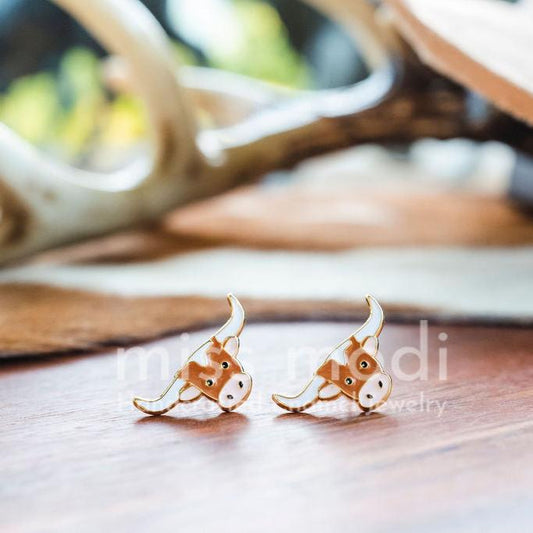 Texas Longhorn Enamel Earrings/ Bracelet/ Necklace