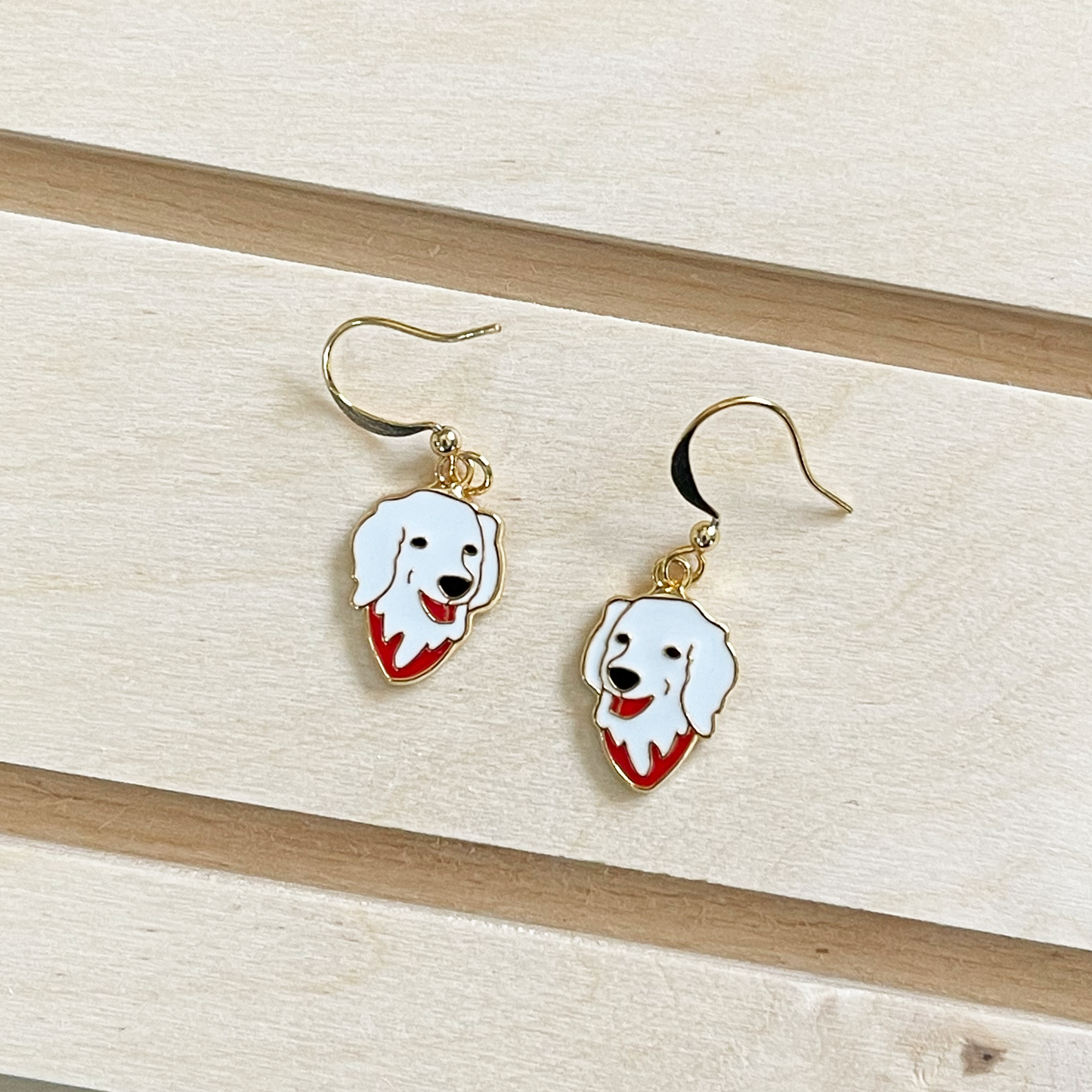 Golden Retriever Enamel Earrings/ Bracelet/ Necklace