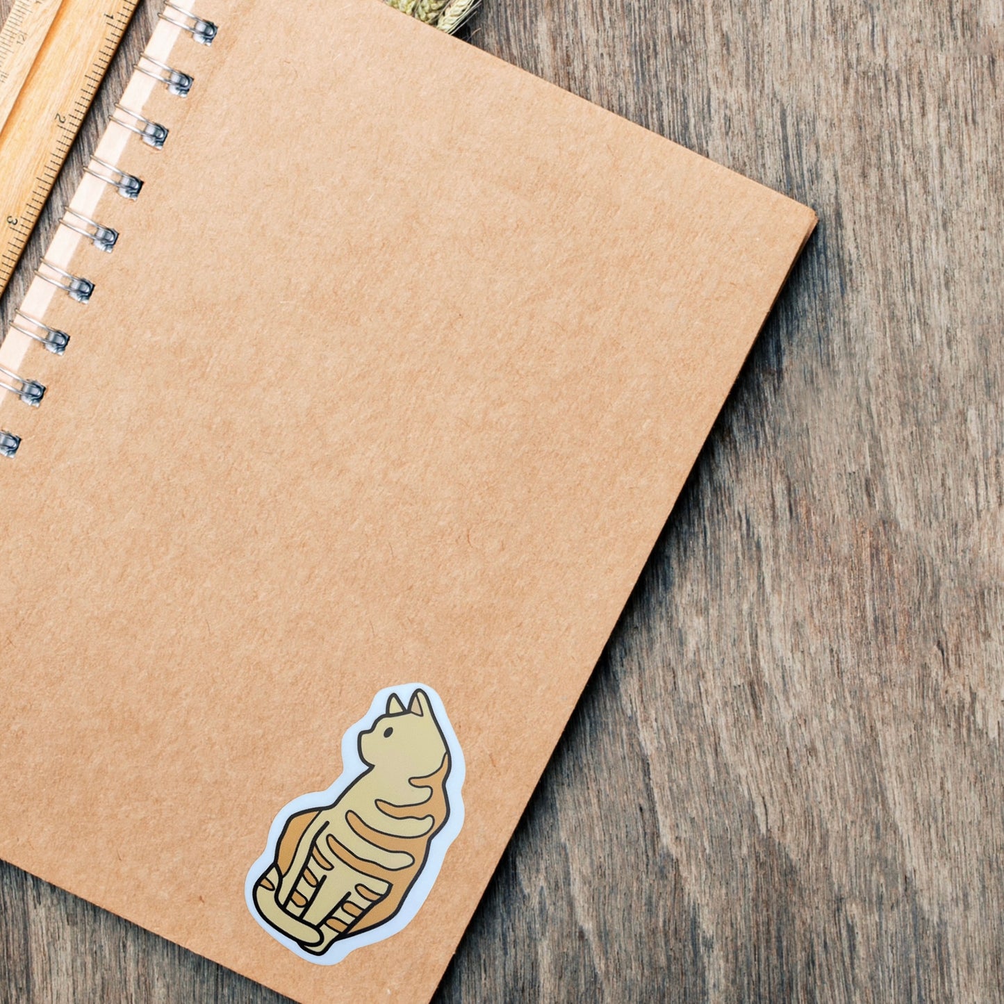 Tabby Cat Vinyl Sticker