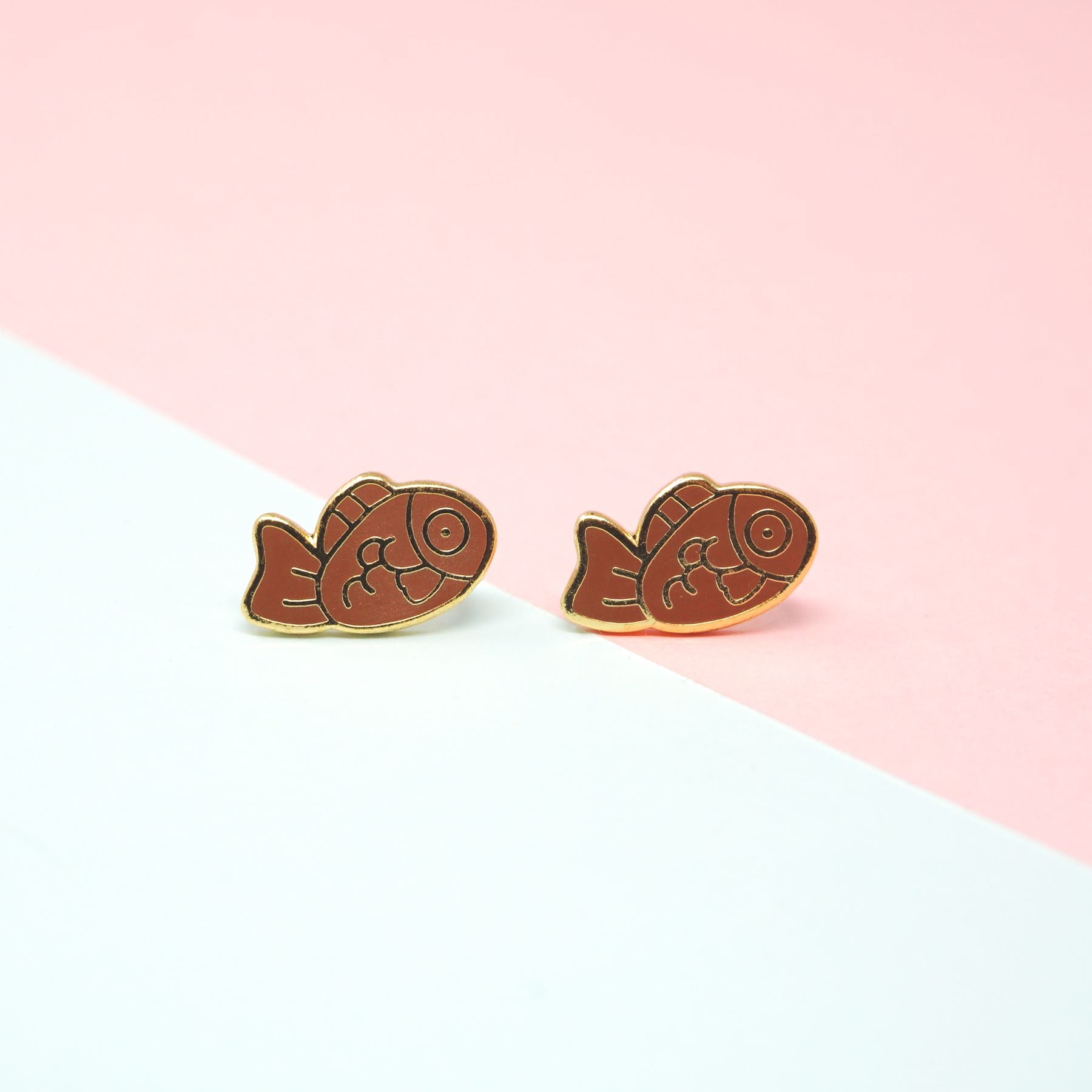 Miss Modi presents Handcrafted Taiyaki Enamel Stud Earrings