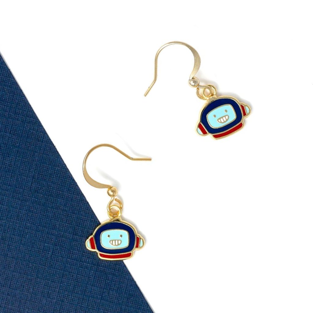 Miss Modi presents Little OH! Astronaut's Mission Enamel Drop Earrings