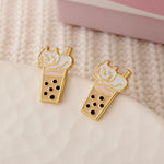 Boba Kitty Enamel Earrings/ Bracelet/ Necklace