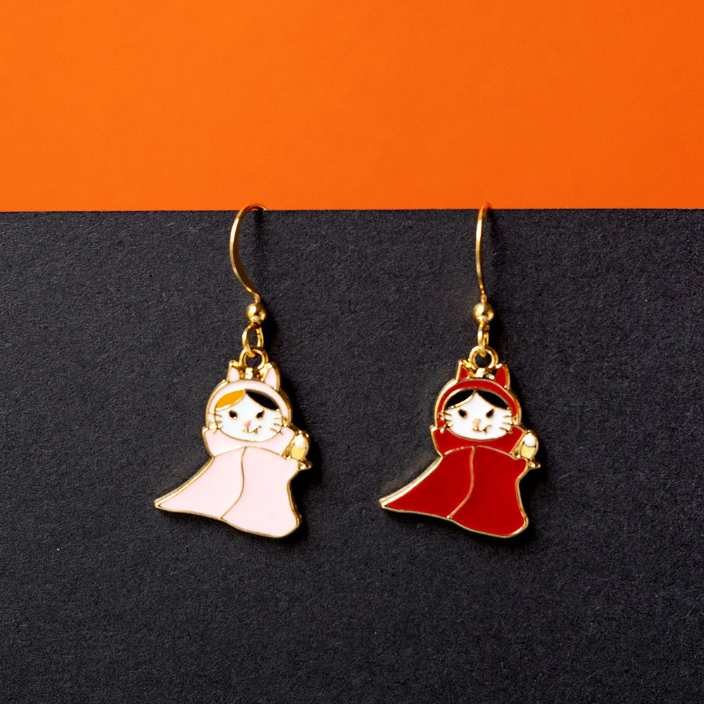 Vampire Cat Enamel Earrings/ Bracelet/ Necklace