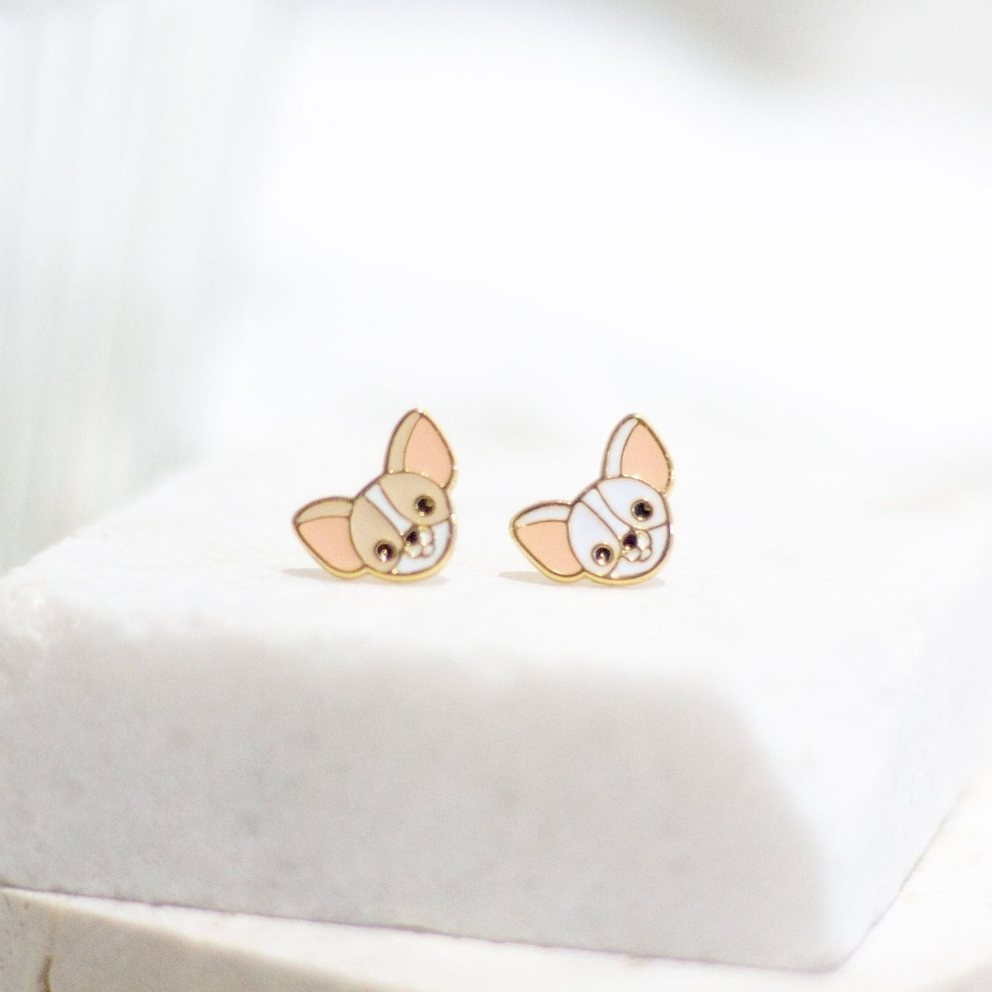 Chihuahua Enamel Earrings/ Bracelet/ Necklace