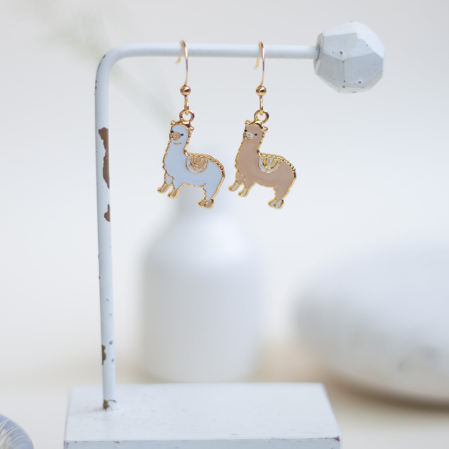 Alpaca Enamel Earrings/ Bracelet/ Necklace