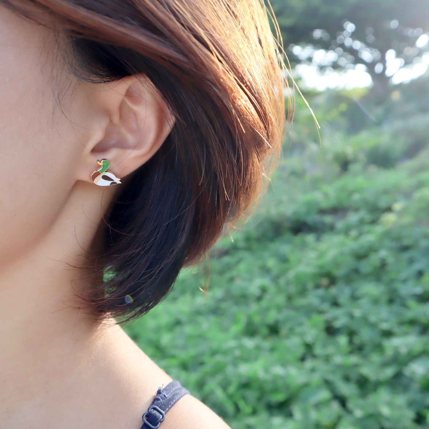 Mallard Enamel Earrings/ Bracelet/ Necklace