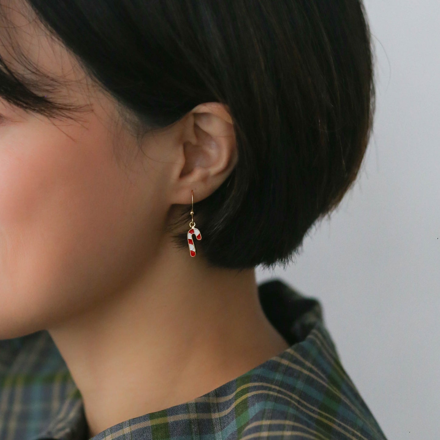 Candy Cane Enamel Earrings/ Bracelet/ Necklace