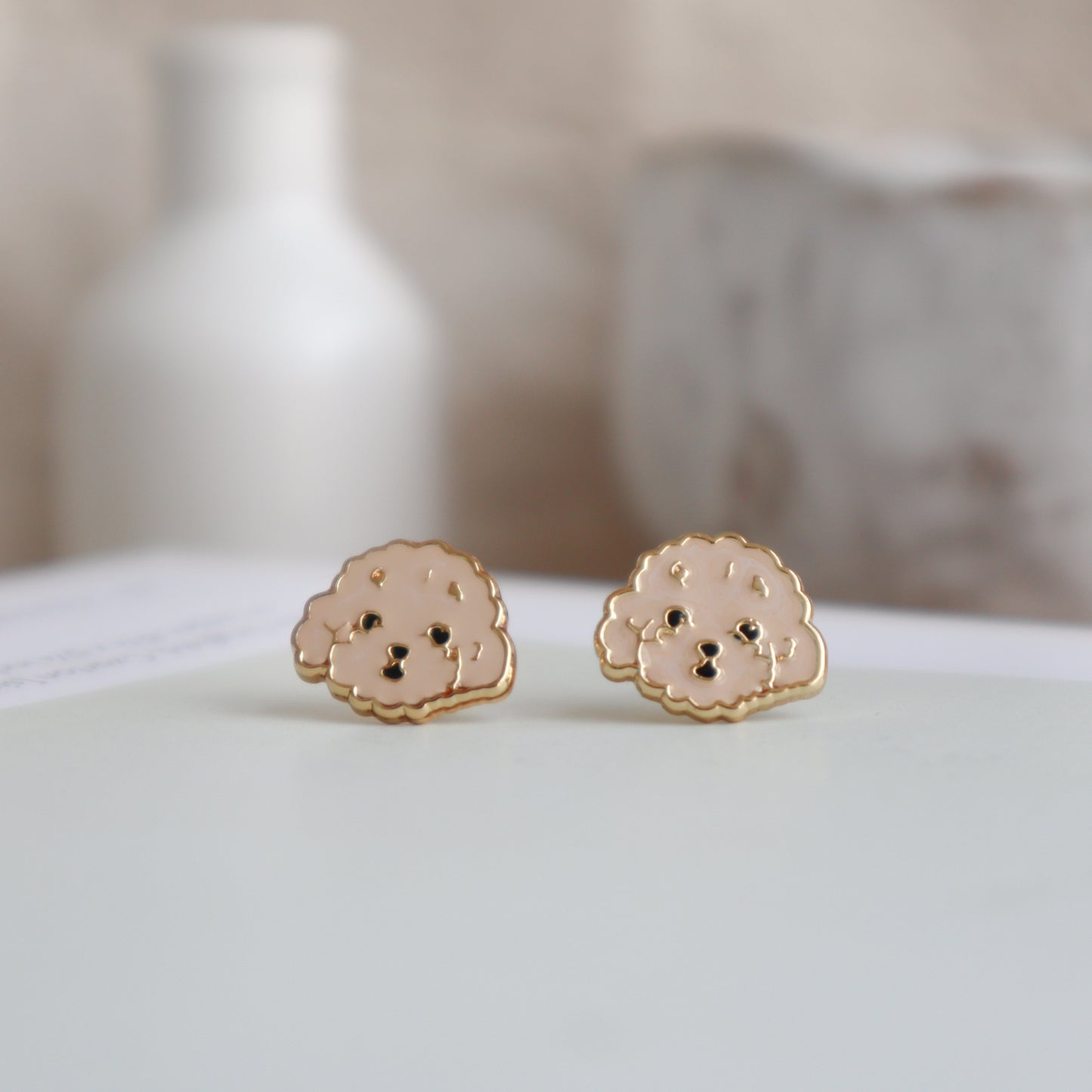 Poodle Enamel Earrings/ Bracelet/ Necklace