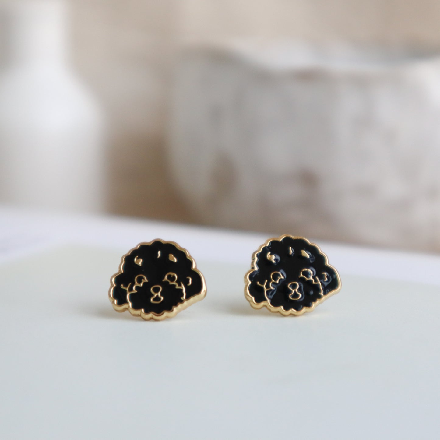 Poodle Enamel Earrings/ Bracelet/ Necklace