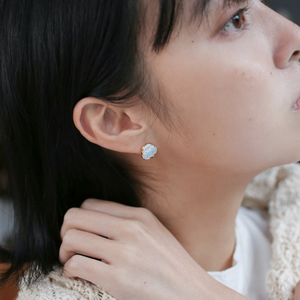 Budgerigar Enamel Stud Earrings/ Bracelet/ Necklace