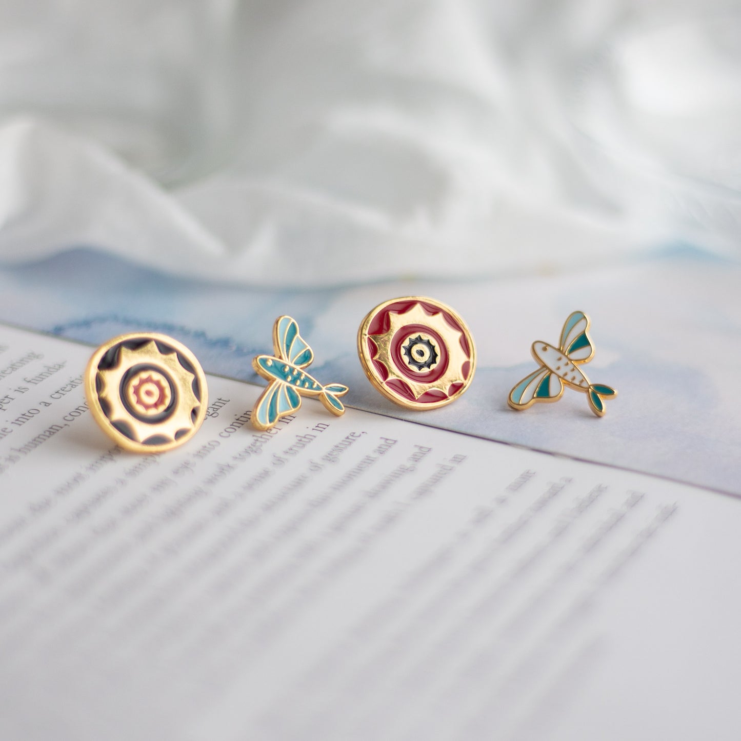 Flying Fish Enamel Earrings/ Bracelet/ Necklace