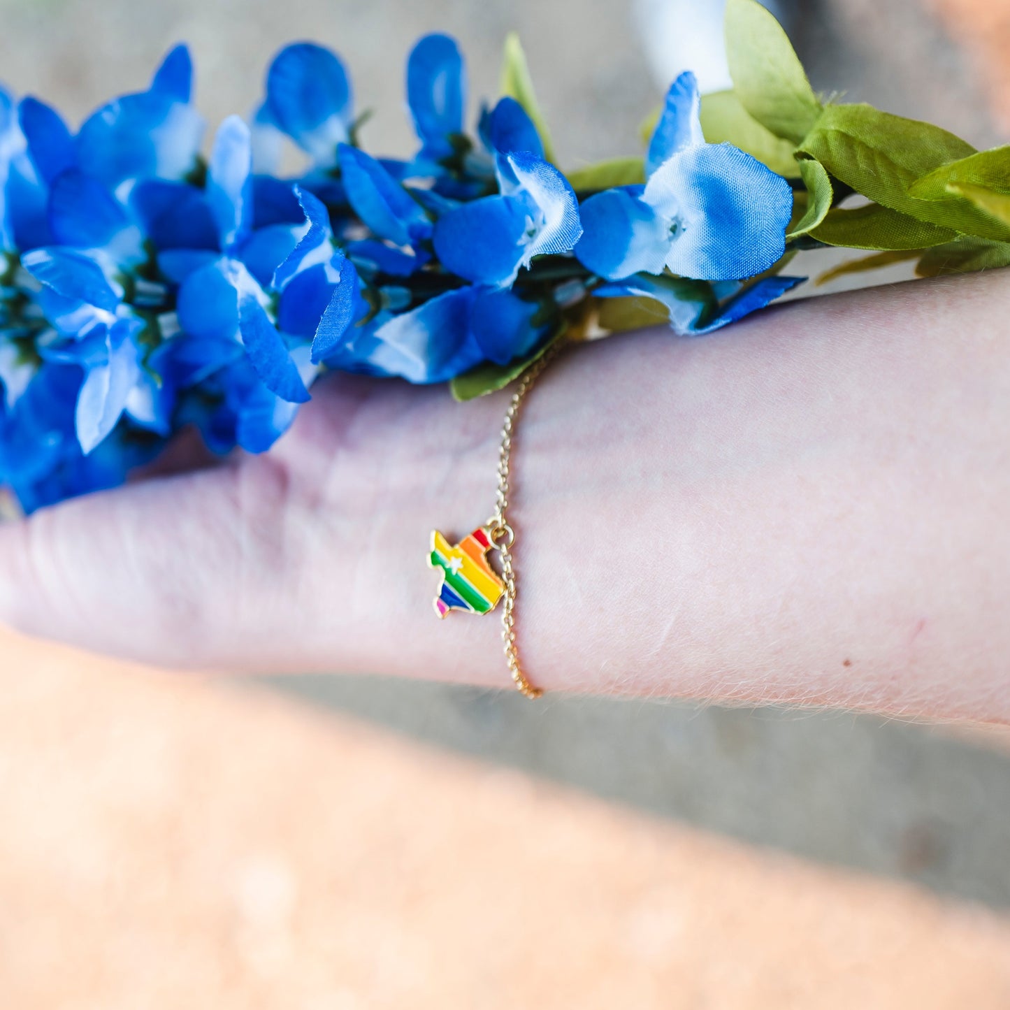 Texas Rainbow Enamel Bracelet | Miss Modi