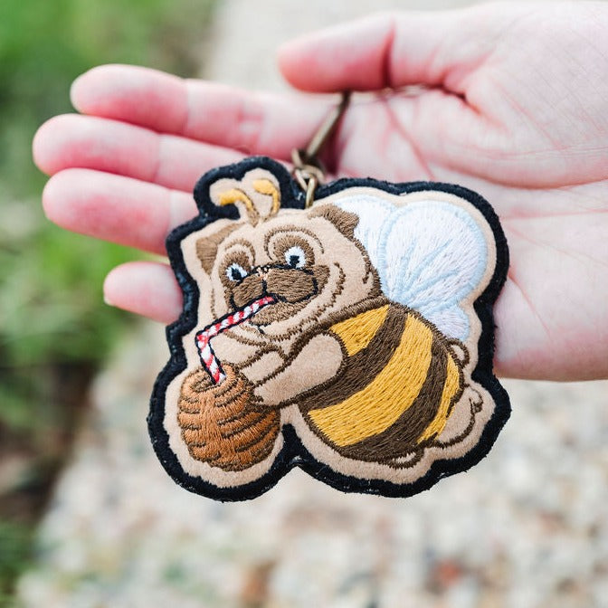 Honey Pug Handmade Embroidery Keychain | Miss Modi
