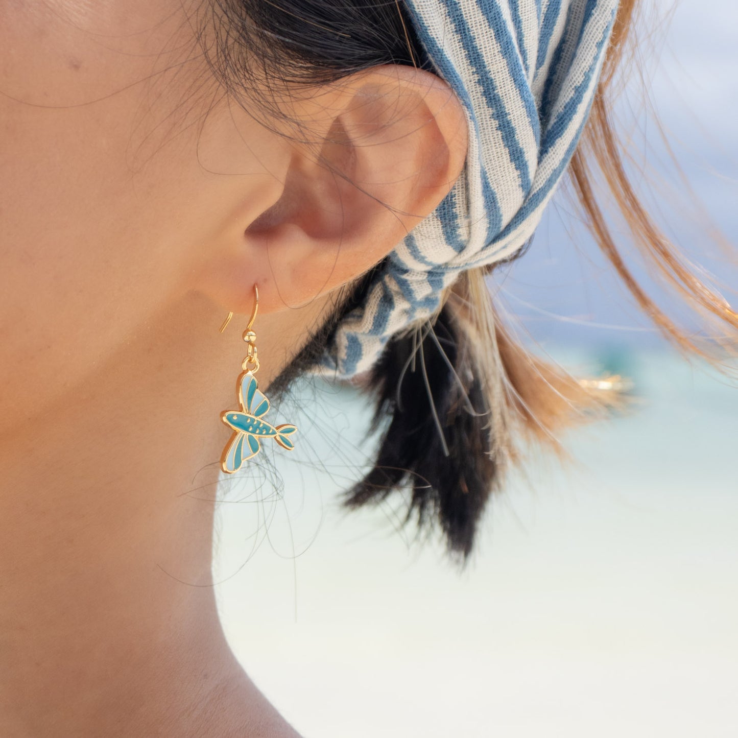 Flying Fish Enamel Earrings/ Bracelet/ Necklace