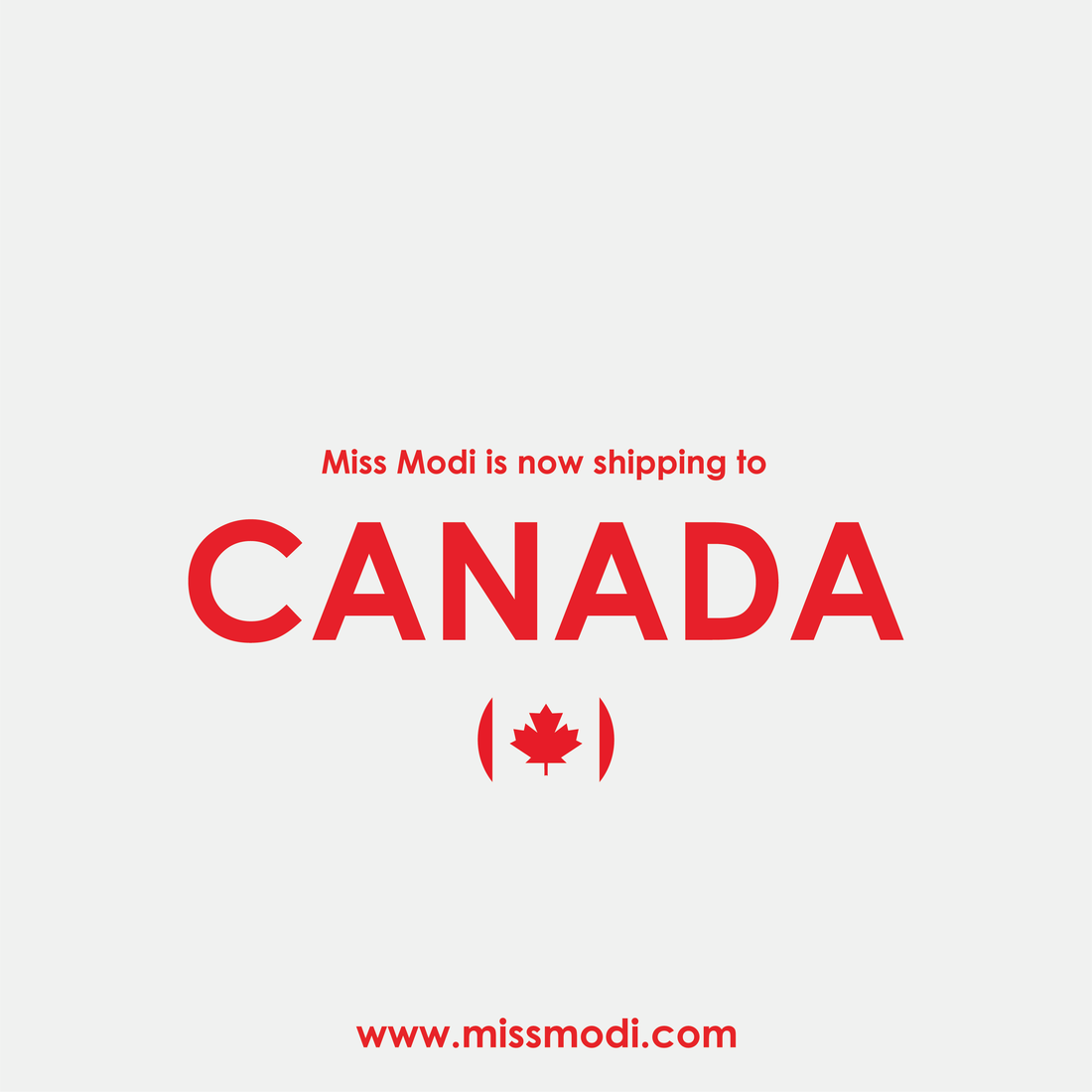 Miss Modi is now shipping to CANADA!⁠
