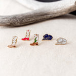 Our Texas Mismatched Enamel Earrings