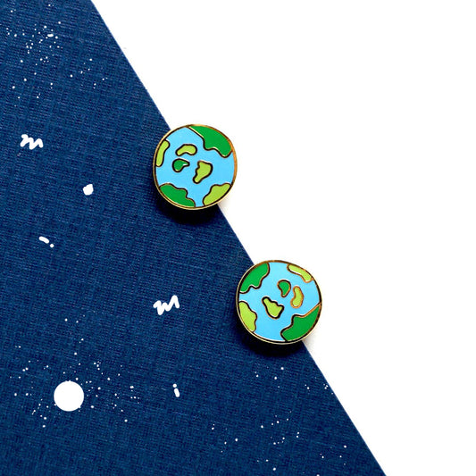 Earth Planet Enamel Earrings/ Bracelet/ Necklace