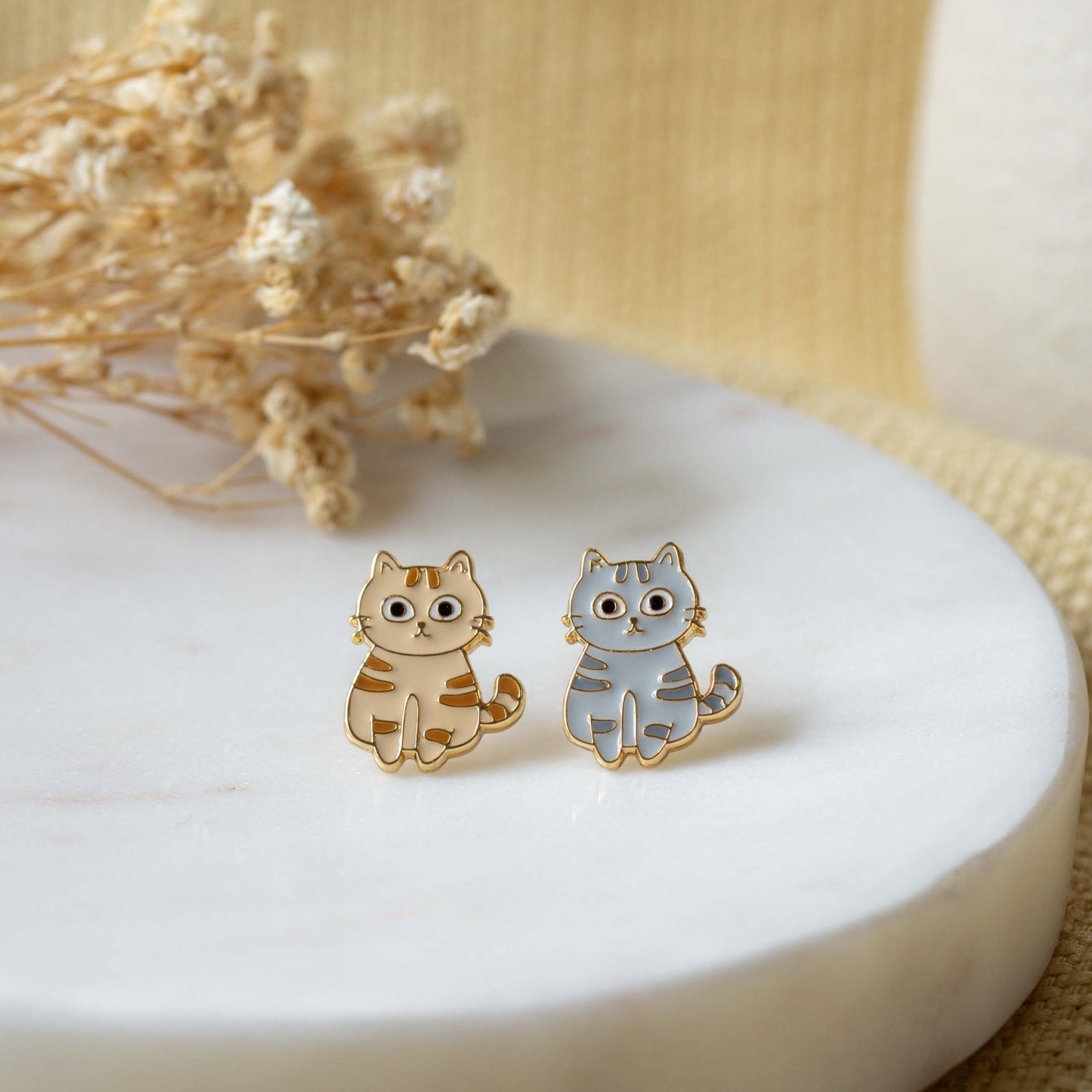 Cat Chaos- Tabby Trouble Enamel Pin/ Earrings/ Bracelet/ Necklace
