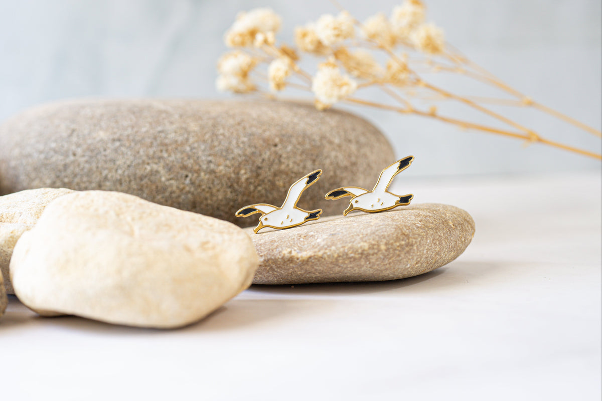 Albatross Enamel Pin/ Earrings/ Bracelet/ Necklace