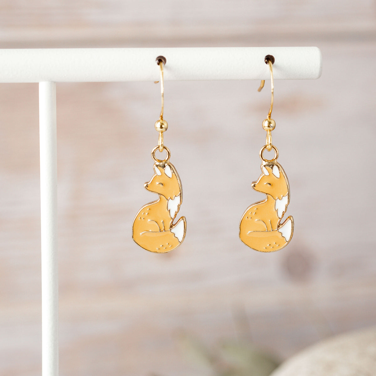 Autumn Fox Enamel Earrings/ Bracelet/ Necklace
