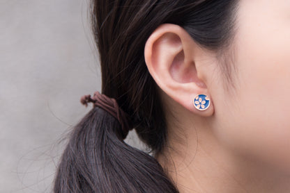 Japan Impression Mismatched Enamel Earrings [One Piece]