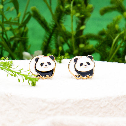 Giant Panda Enamel Earrings/ Bracelet/ Necklace