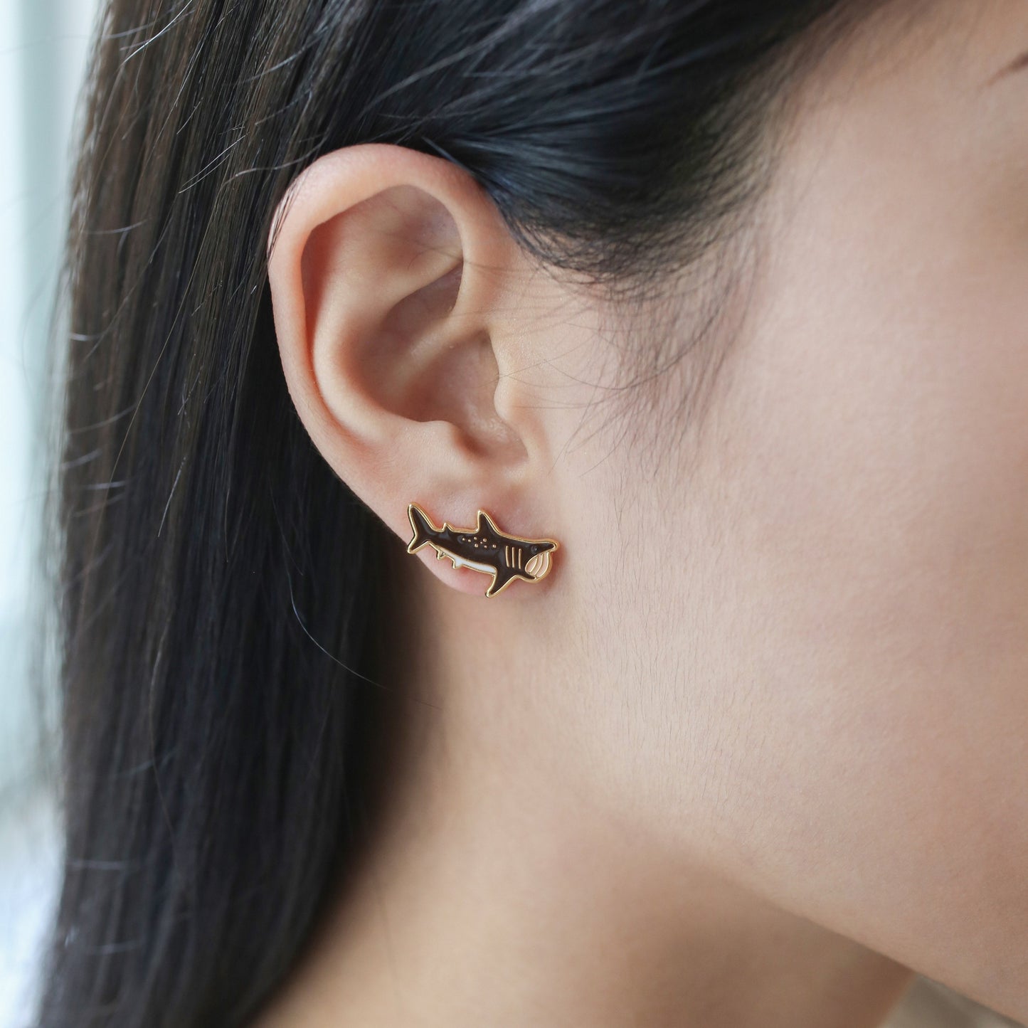 Basking Shark Enamel Earrings/ Bracelet/ Necklace