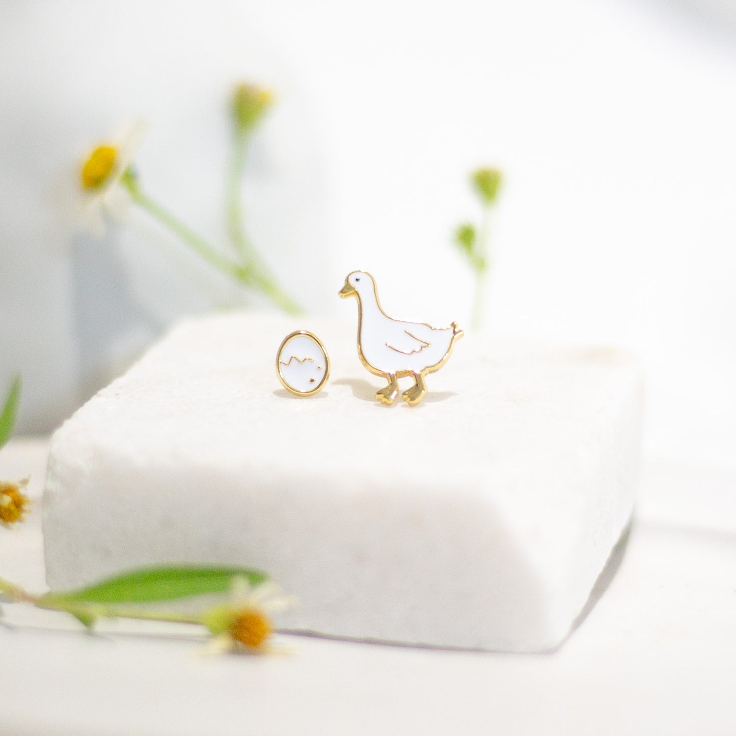 Farm Sweet Farm Mismatched Enamel Earrings [One Piece]